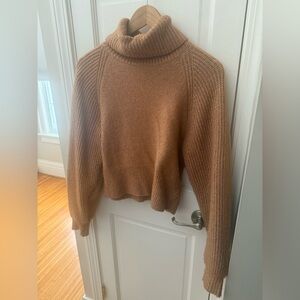 Topshop Tan Turtleneck Sweater